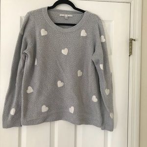 LC Lauren Conrad Heart Appliqué Sweater